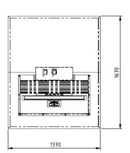 Planos técnicos buzón de residuos. Vista planta